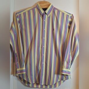 Ralph Lauren Blake‎ 100% Cotton Large Long Sleeve Men's Colorful Shirt